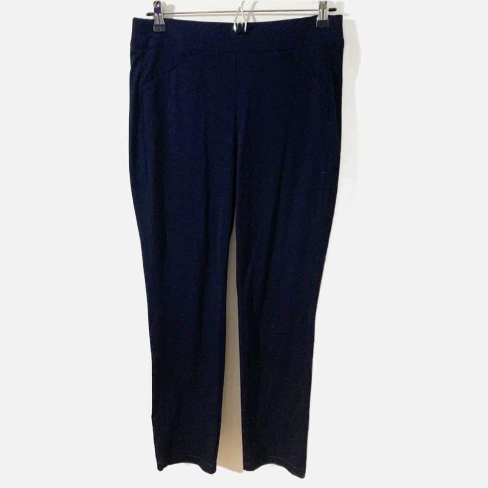 Travelers Collection by Chico’s Navy Blue 🟦 Ankle Stretch Pull On Pants Comfort